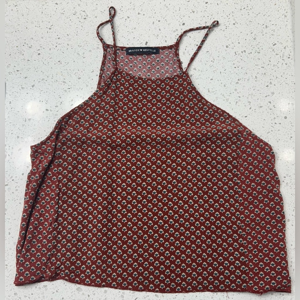 Brandy Mellville Women's Red Floral Camisole